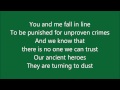 Muse - United States of Eurasia (Lyrics) 