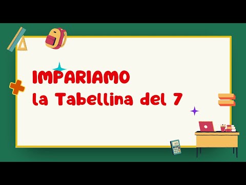 La tabellina del 7 con esercizi. #matematica #scuolaprimaria #esercizi  #perte