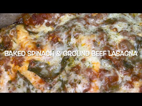 SPINACH & GROUND BEEF OVEN READY...