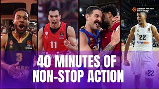 40 minutes of non stop ACTION | Enjoy the EUROLEAGUE'S BEST moments from the Game 5's PLAYOFFS