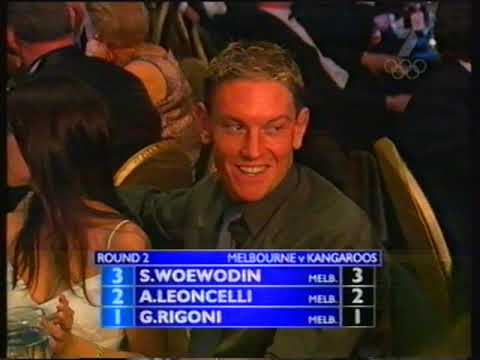 Shane Woewodin Wins 2000 Brownlow Medal Melbourne Season Highlights