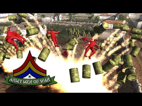 JOINT OFFENSIVE ! Fuel Depot Attack and RUN ! RED Army Men (AMOW)
