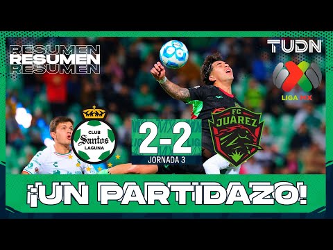 HIGHLIGHTS - Santos 2-2 Juárez | Liga MX - Jornada 3 Clausura 2026 | TUDN
