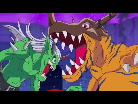 Greymon vs Ogremon [Digimon Adventure: (2020)] - YouTube