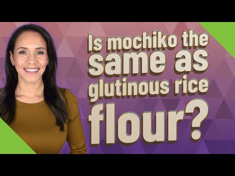 Is mochiko the same as glutinous rice flour?