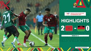 CAN Cameroun 2021 | 8ème de finale : Maroc 2-1 Malawi
