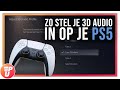 Zo stel je 3D audio van je PS5 in op je TV speakers! #Shorts