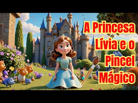 A Princesa Lívia e o Pincel Mágico  | #historiaparadormir #historiainfantil #livroinfantil #desenho