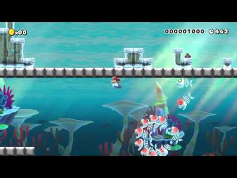 The Water Temple by James - Super Mario Maker - No Commentary 1AE