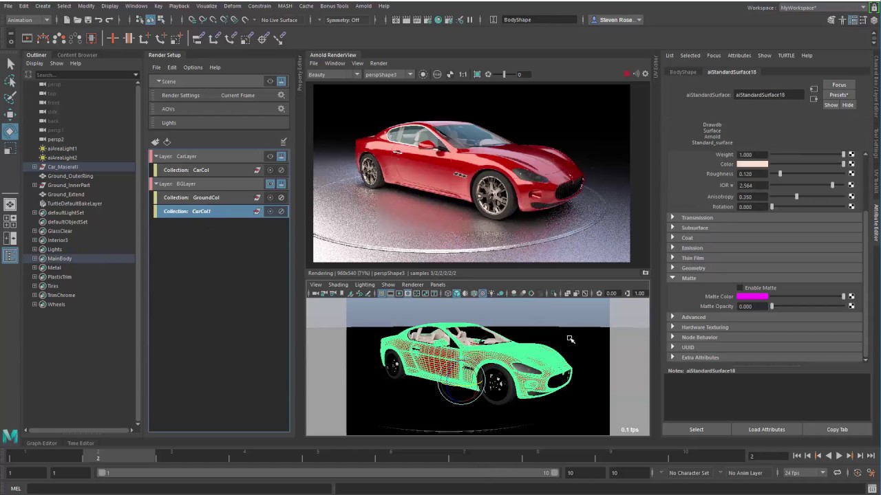 Maya + Arnold Part 7 - Render Setup Example