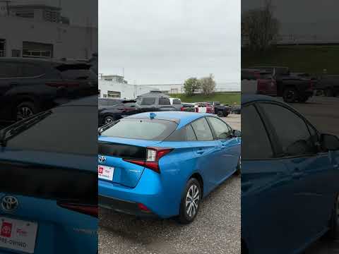2021 Toyota Prius in Blue for sale at Forbes Waterloo Toyota in Waterloo, ON
