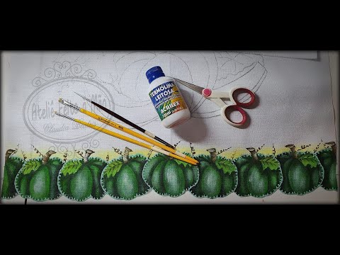 Pintando barrado com Abóbora Cabotiá - DIY's Painting barred with Cabotiá Pumpkin
