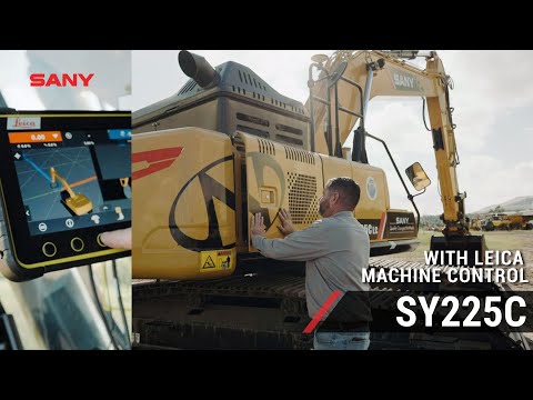 SANY Excavator with Leica Geosystems: A Game Changer for Dirt Work!