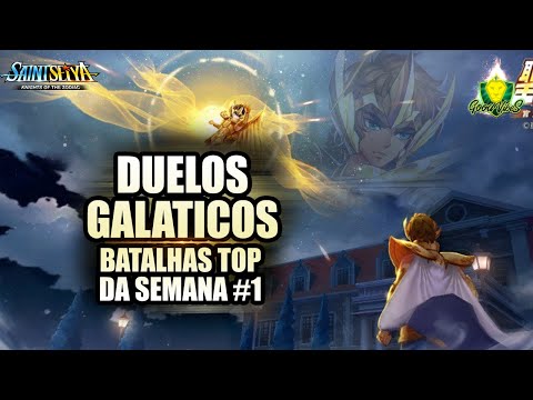 As MELHORES batalhas nos DUELOS GALÁTICOS da semana #1 - Saint Seiya Awakening