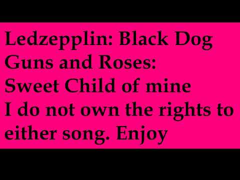 Led Zepplin: Black Dog and Guns and Roses: Sweetchild of mine