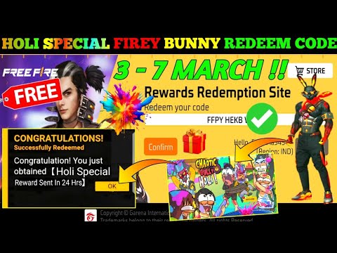 FREE FIRE REDEEM CODE TODAY 3 MARCH REDEEM CODE FREE FIRE | FF REDEEM CODE TODAY 3 MARCH