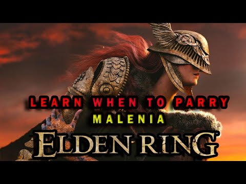 How and When to parry Malenia, Blade of Miquella with dagger (parry window/frame) [Elden Ring] [4k]