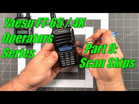 FT-65 / FT-4X Operators Series Part 9 - How skip scan of a memory channel