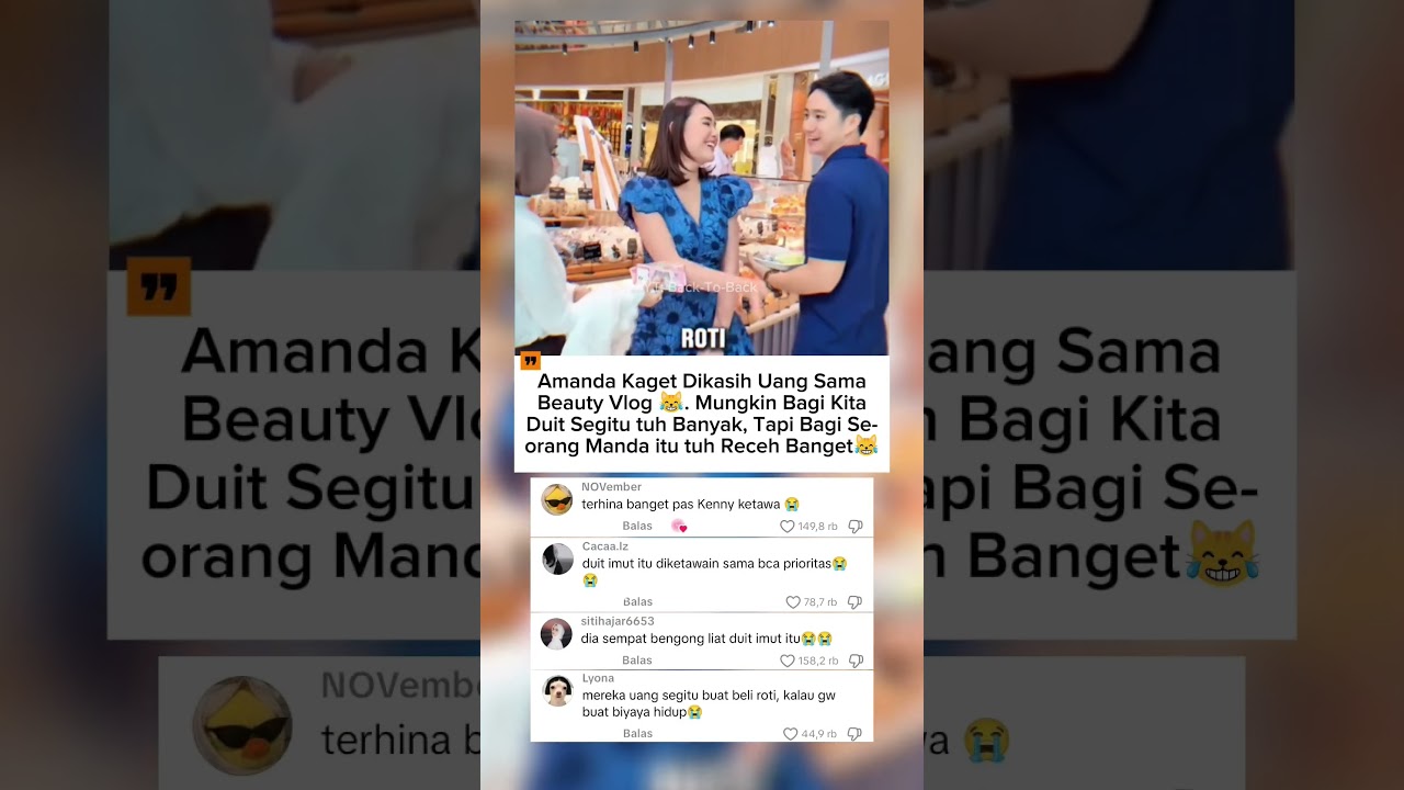 Amanda Manopo dikasih Hadiah Uang Sama Beauty Vlog #amandamanopo