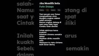 Download lagu Aku Memilih Setia ( X Factor Indonesia ) Song by Fatin Shidqia ‧ 2013 #trending #popular#shorts mp3