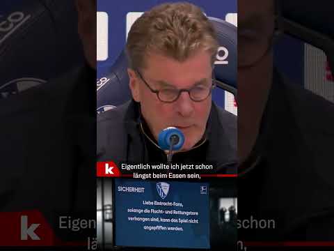 Hecking scherzt: "Wollte schon längst beim Essen sein" #shorts