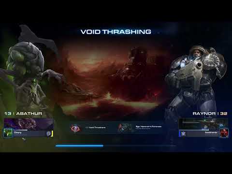 StarCraft II: Void Thrashing - Hard Co-op Mission - Abathur Gameplay