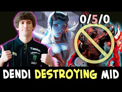 Dendi DESTROYING mid Shadow Fiend — perfect teammates