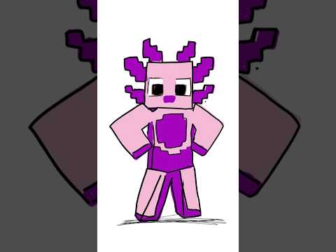 Mongo, Wudo, Tina, Axy, and Benny FanArts!! #Minecraft #Fanart #Shorts #Art