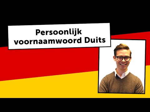 PERSOONLIJK VOORNAAMWOORD DUITS - uitleg door docent