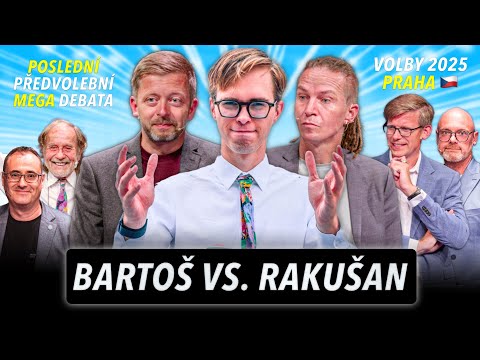 VELKÉ USMÍŘENÍ BARTOŠE A RAKUŠANA | TŘETÍ PŘEDVOLEBNÍ MEGA DEBATA 2025 PRAHA | Kupka, Šťastný, Plaga