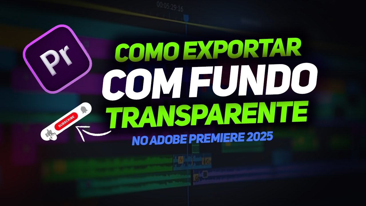 Domine a exportação com fundo transparente no Adobe Premiere 2024 em minutos!