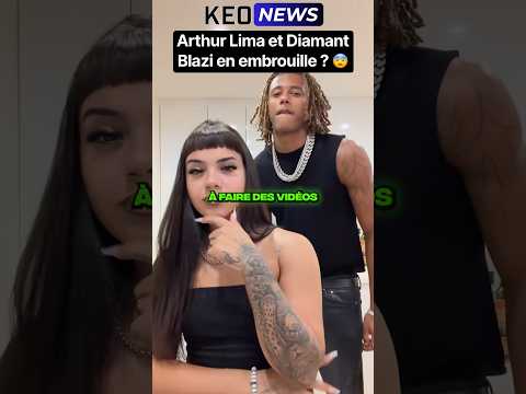 ARTHUR LIMA ET DIAMANT BLAZI SONT EN EMBROUILLE SUR TIKTOK ? 😨 #shorts #drama #arthurlima #tiktok