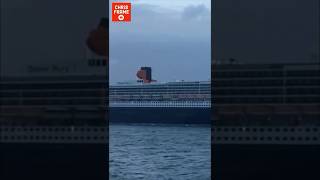 What does Queen Mary 2’s massive whistle sound like? #shorts
