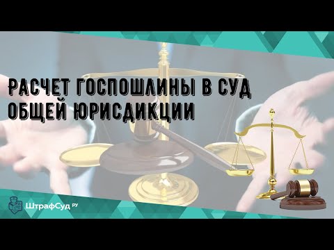 Расчет госпошлины в суд общей юрисдикции