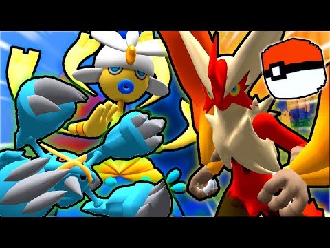 Minecraft Pixelmon GREEN VS BLUE - MEGA POKEMON HYPE! (Minecraft Pokemon Mod)