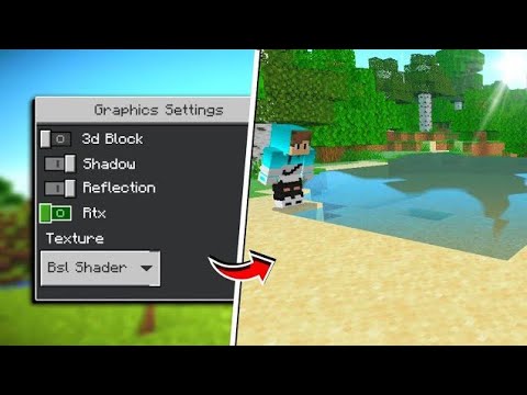 🔥 EPIC Minecraft PE RTX Shader! You won't believe the realism! 🔥