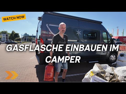 Gasflasche richtig im Camper anschließen