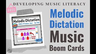 FREE Melodic Dictation So Mi | Online Activities for Elementary Music Classroom & Distance Learning