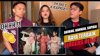 Download lagu Dayang Nurfaiza, Hannah Delisha, Sophia Liana - Raya Terbaik | SINGERS REACT mp3