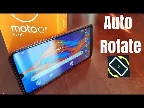 Motorola Moto E6 Plus Auto Screen Rotate Home Screen