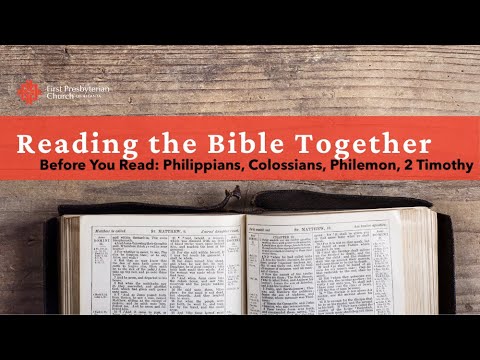Before You Read, Paul's Prison Epistles
