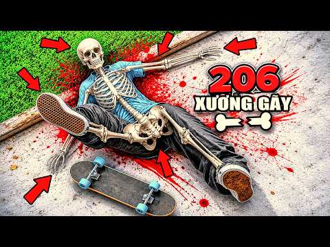 TÔI ĐÃ BẺ GÃY 206 XƯƠNG của VẬN ĐỘNG VIÊN TRƯỢT VÁN CHUYÊN NGHIỆP! (Skate)