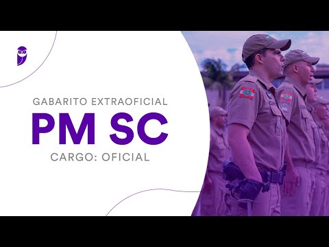 Gabarito Extraoficial PM SC – Oficial