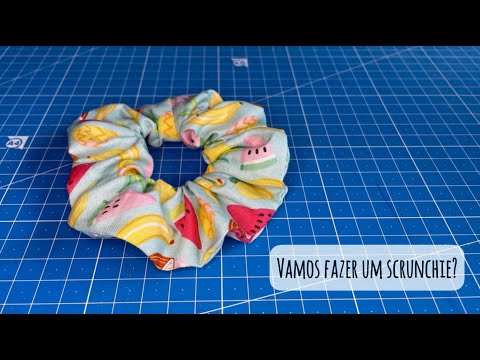 Como fazer um scrunchie - passo a passo de costura