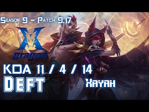 KZ Deft XAYAH vs KAI'SA ADC - Patch 9.17 KR Ranked
