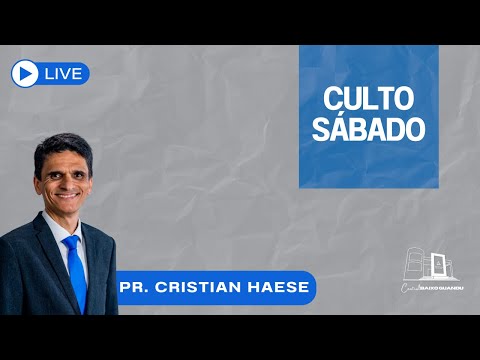 🔴 Culto ao vivo | Sábado | 13/12/25 | Pr. Cristian Haese