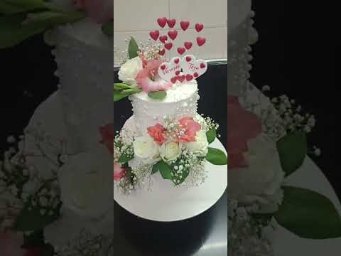 fresh flowers 🌹🌹🌹🌹 anniversary cake #short 🌹🌹🌹🌹🌹🌹🌹🌹🌹