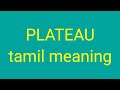 PLATEAU tamil meaning/sasikumar
