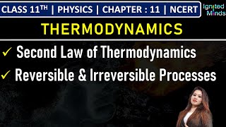 Class 11th Physics | Second Law of Thermodynamics | Reversible & Irreversible Processes | Chapter 11