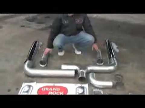 Grand Rock Chrome Exhaust Stacks Parts Layout